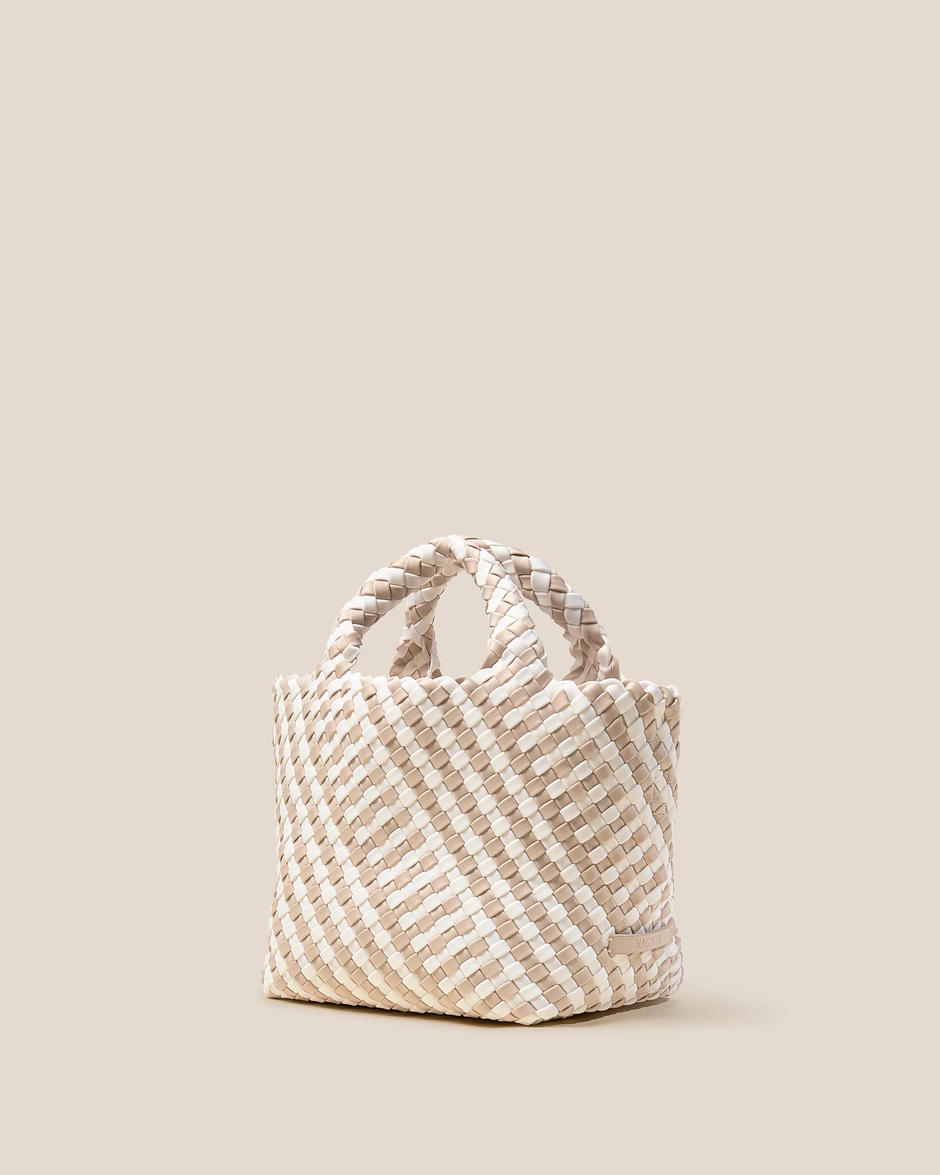 Naghedi St Barth's Small Tote Striped Geo