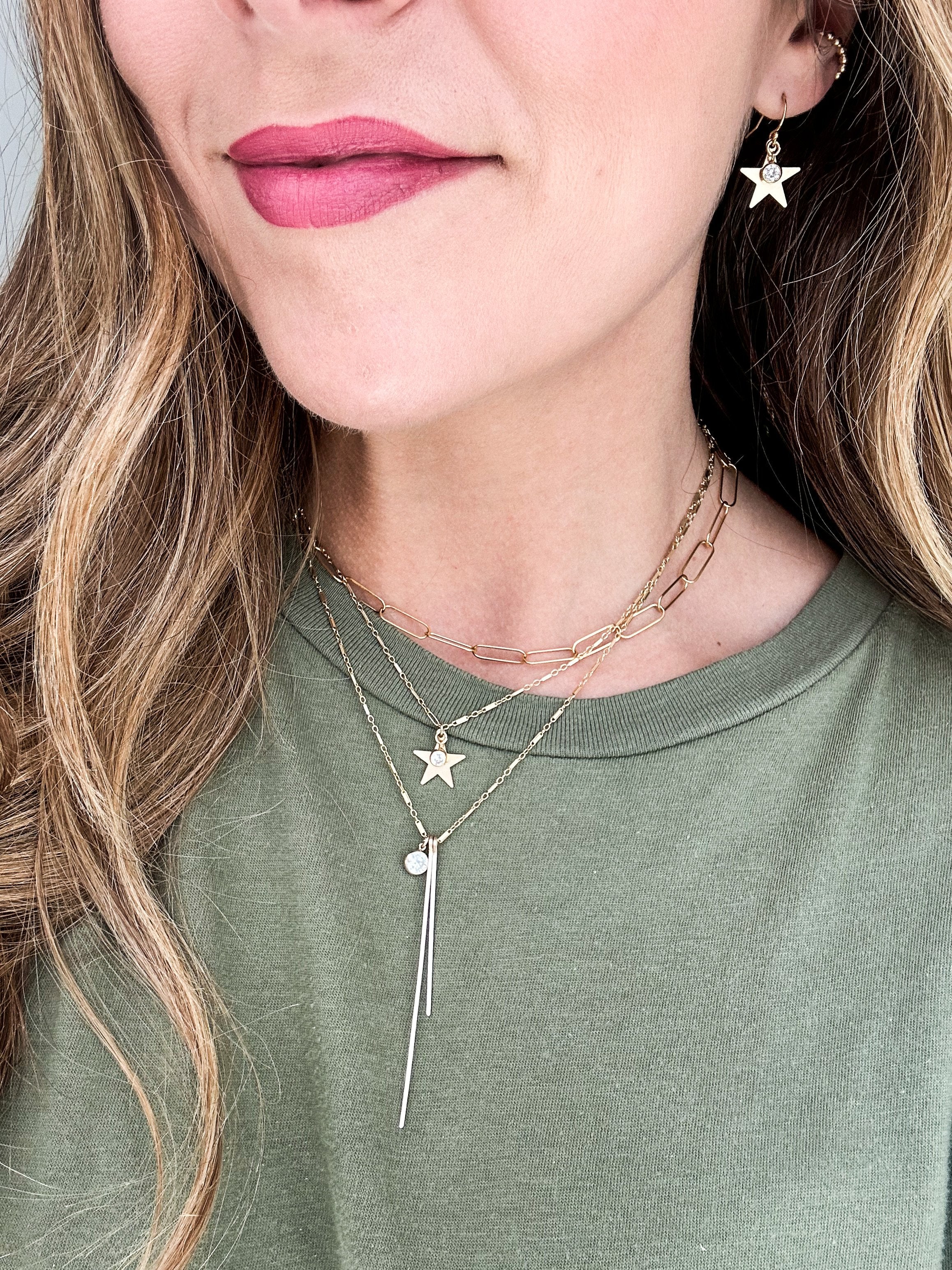 Rach B Petite Star Hook Earrings