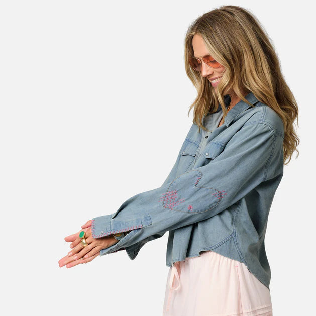Kerri Rosenthal Western Pia Denim Shirt