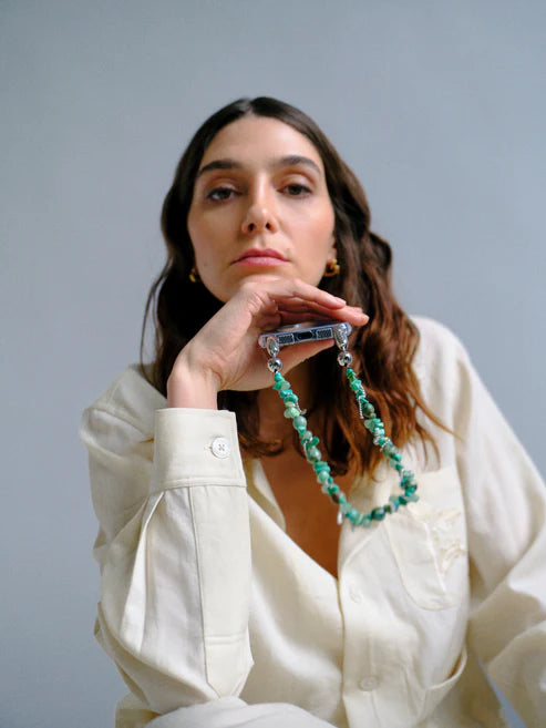 Ossa Stone and Fringe Wristlet