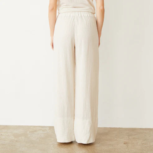 MONROW Gauze Wide Leg Pant