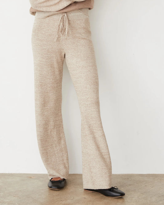 MONROW Organic Cotton Cashmere Relaxed Pant