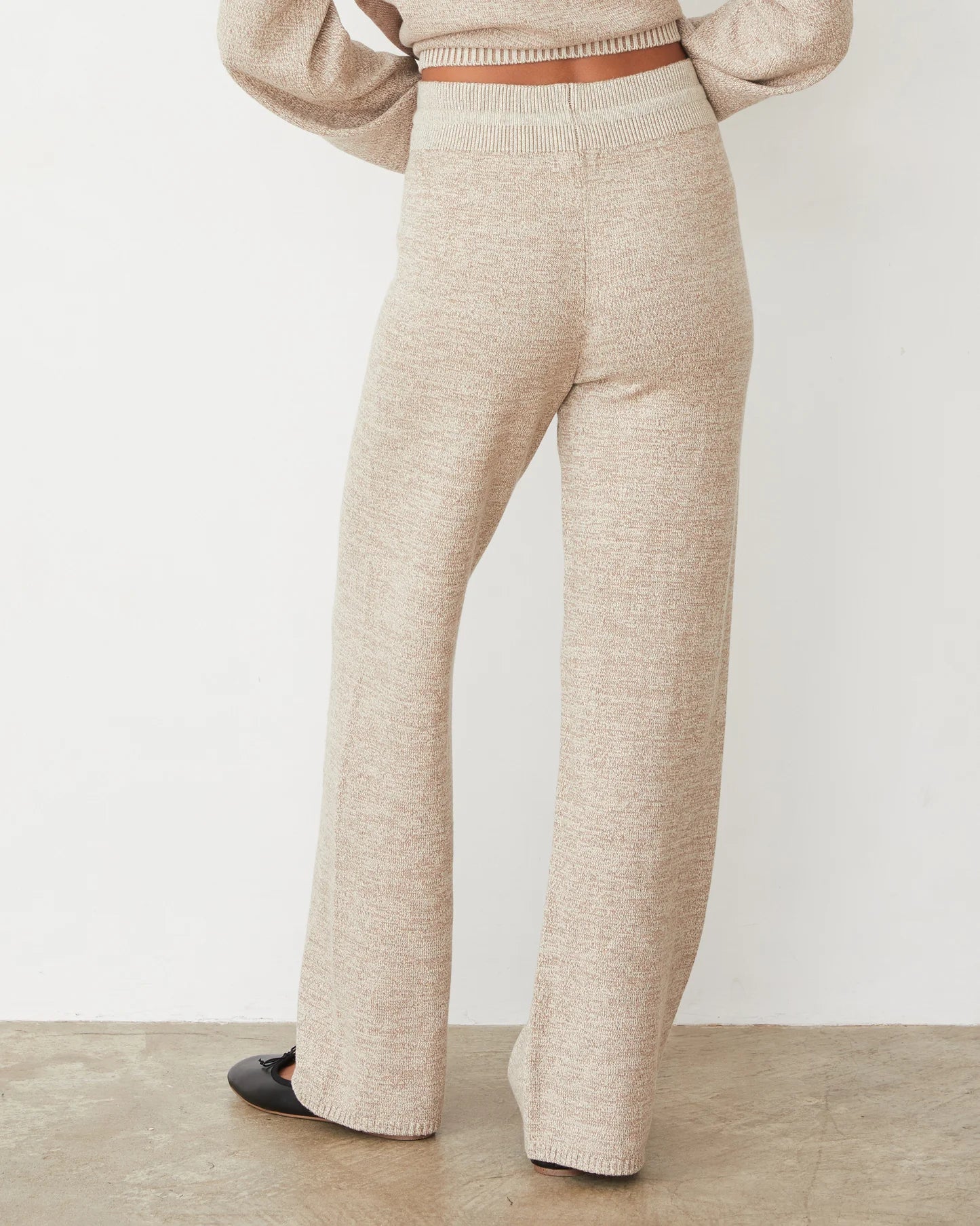 MONROW Organic Cotton Cashmere Relaxed Pant