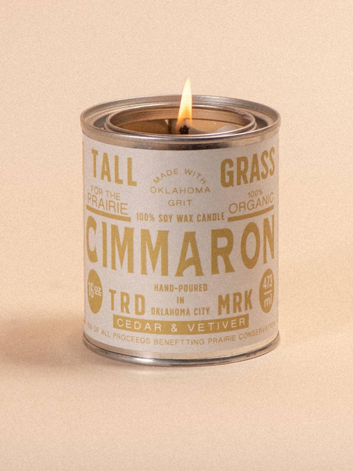 Cimmaron: Cedar + Vetiver Soy Wax Candle: 8 oz