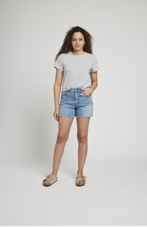 Faherty Sunwashed Cropped Crew Tee