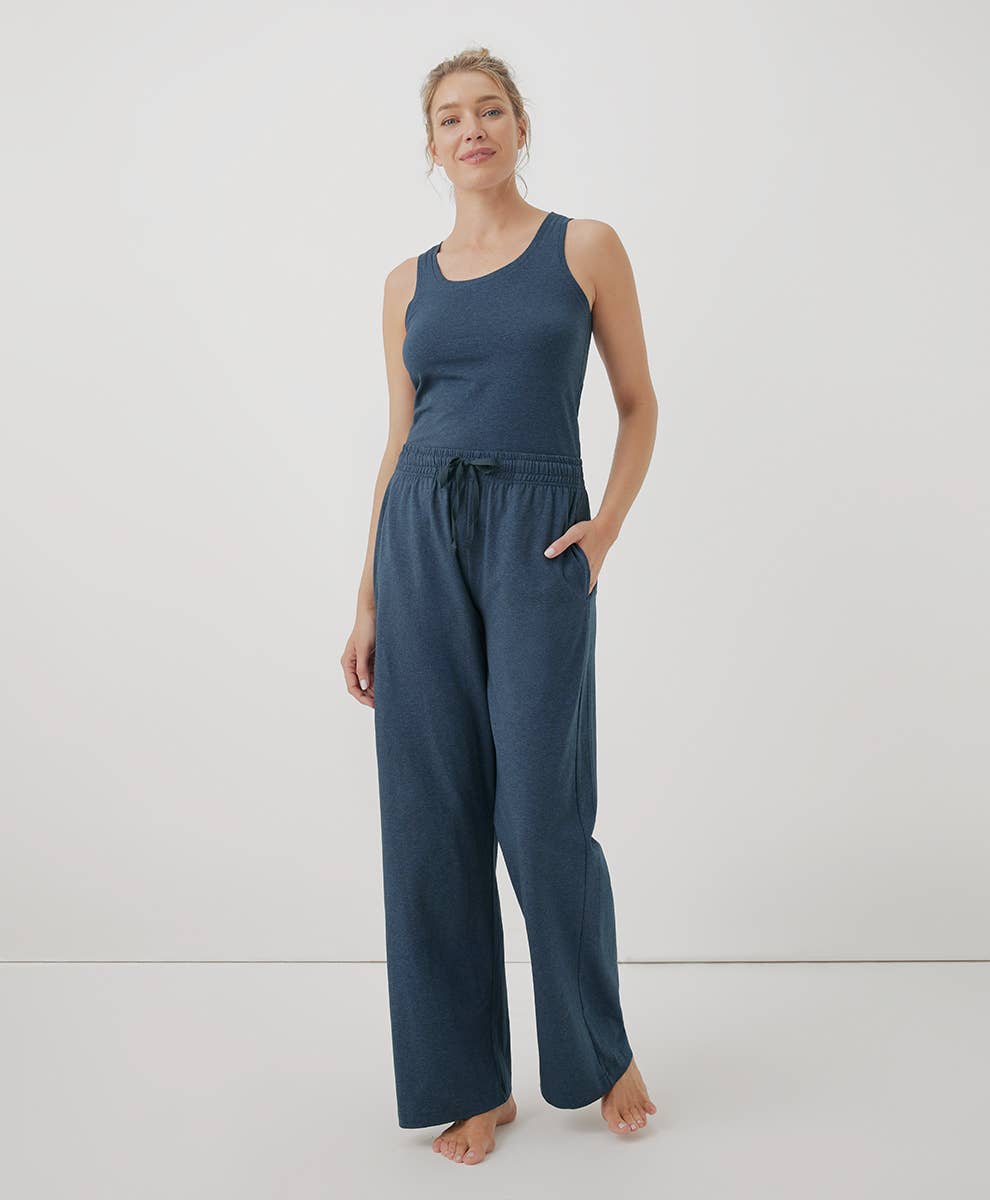 Pact Women's Cool Stretch Lounge Pant: French Navy Heather