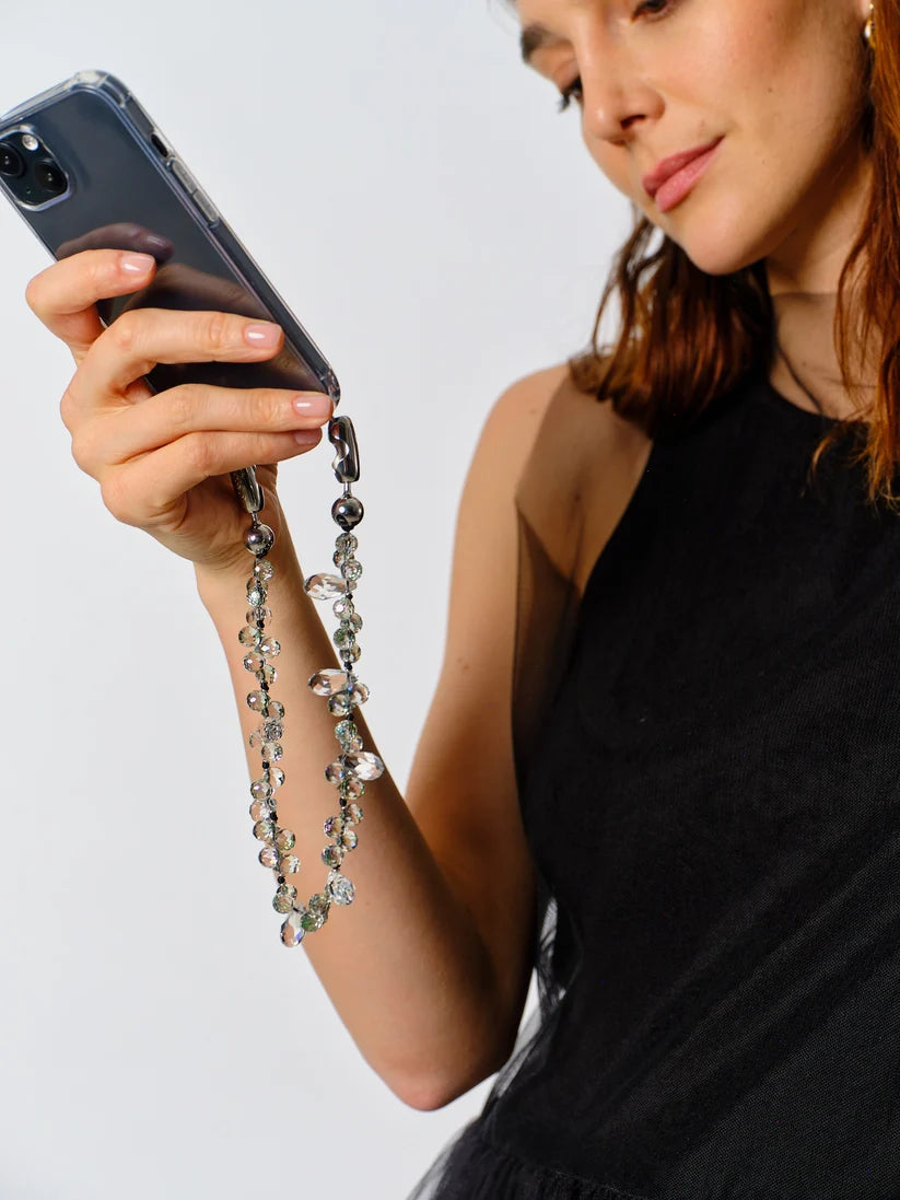Ossa New York Faceted Crystal Wristlet