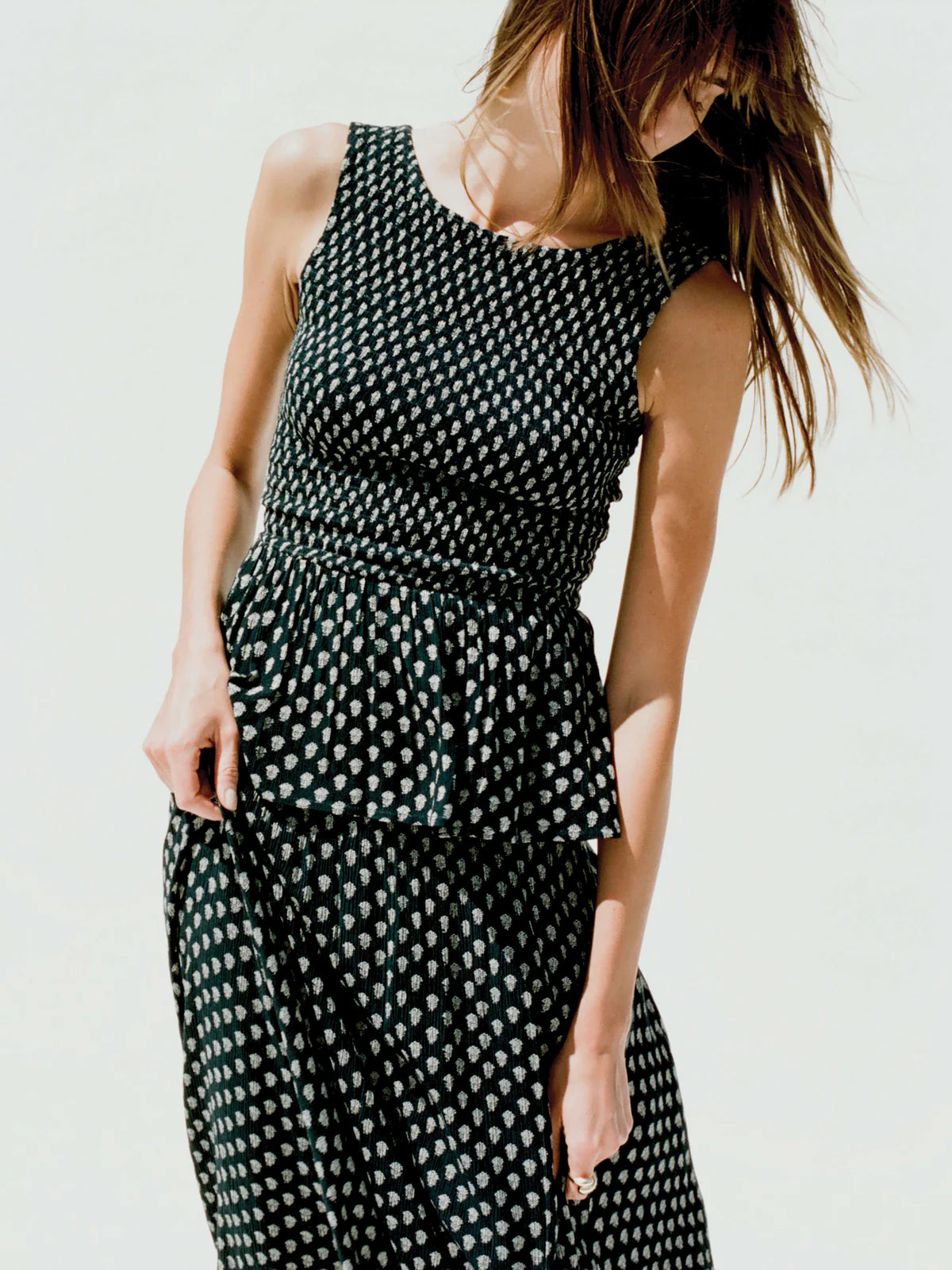 Faherty Sophia Smocked Top