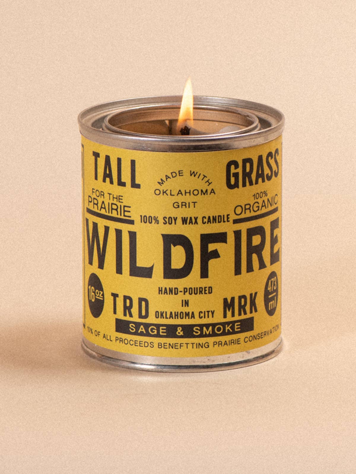 Wildfire: Sage + Smoke Soy Wax Candle: 16 oz