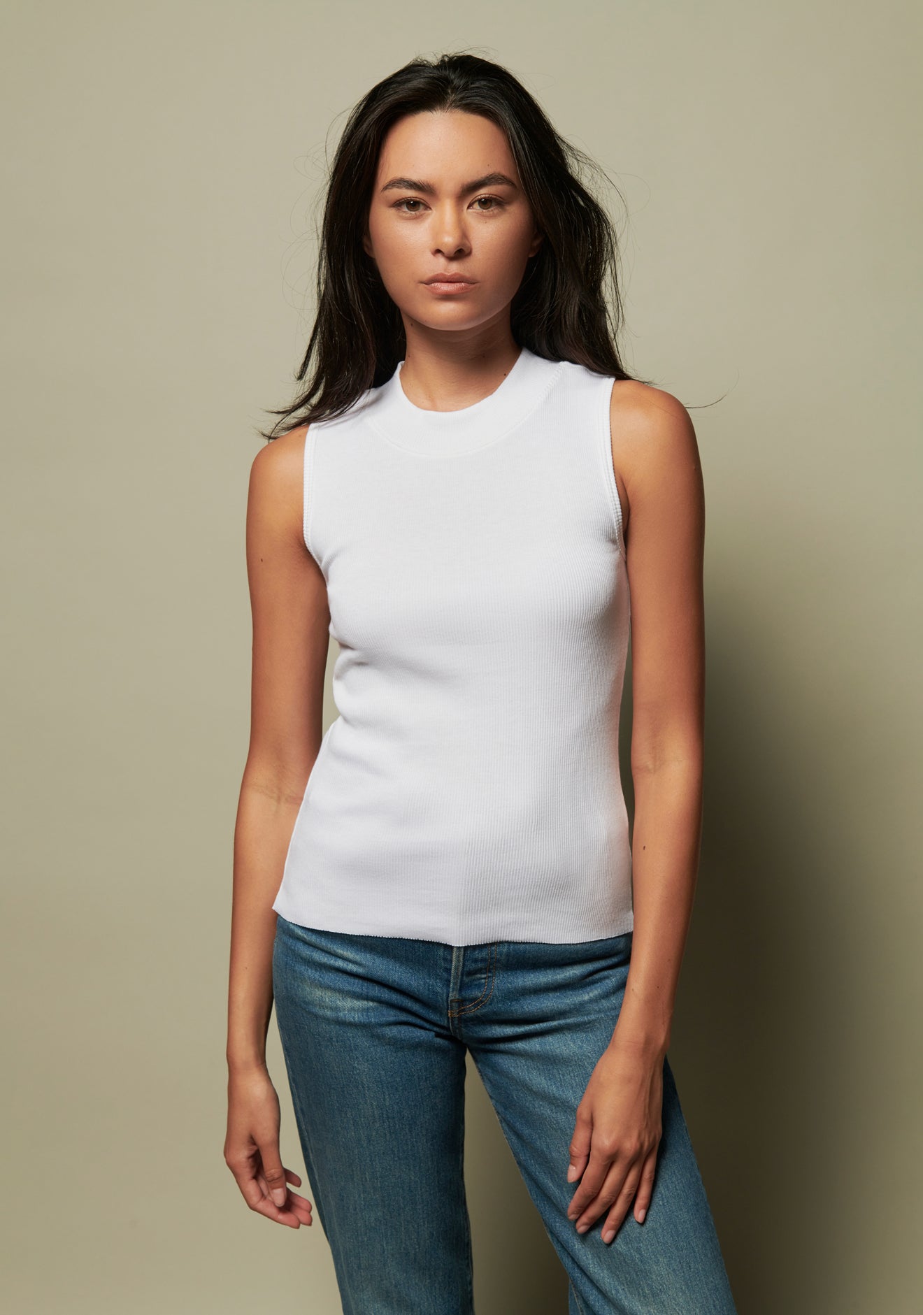 Nation LTD Joan Sleeveless Mock Neck