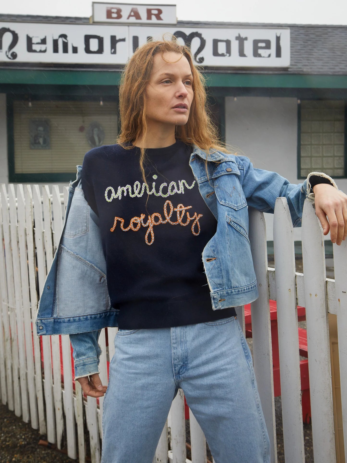 Lingua Franca American Royalty Crewneck