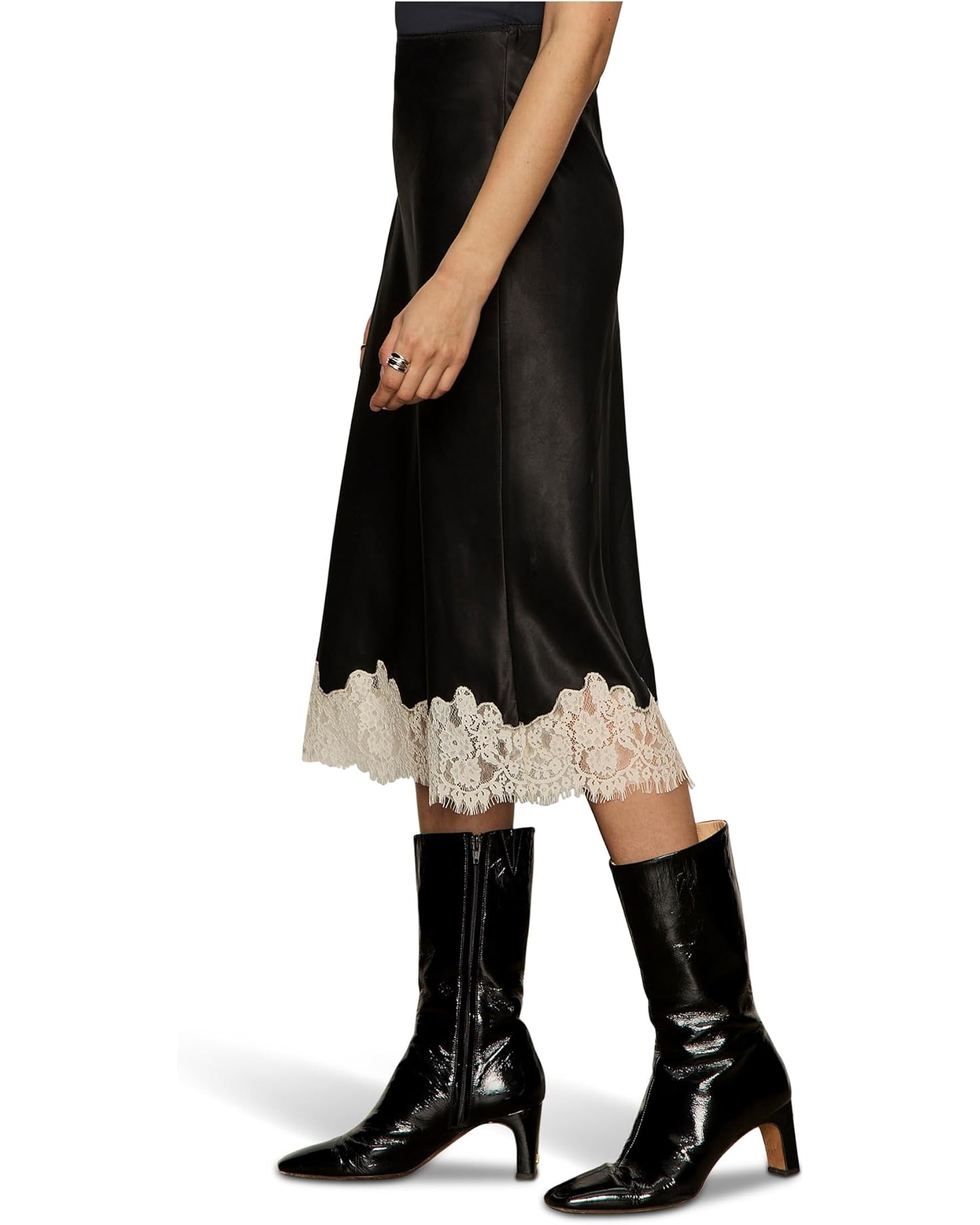 Sanctuary One of a Kind Satin Midi Skirt