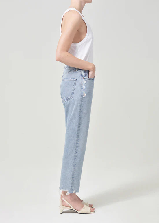 Agolde 90's crop pant in nerve (organic cotton)