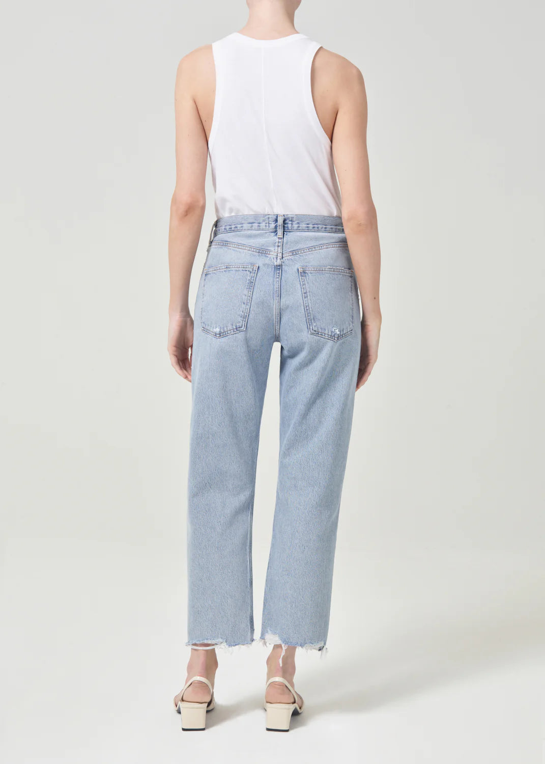 Agolde 90's crop pant in nerve (organic cotton)