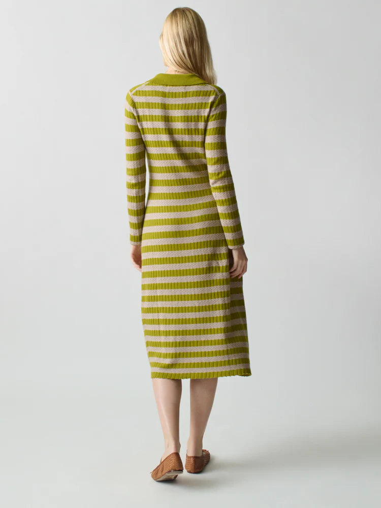 Lingua Franca Morrissey Textured Stripe Dress