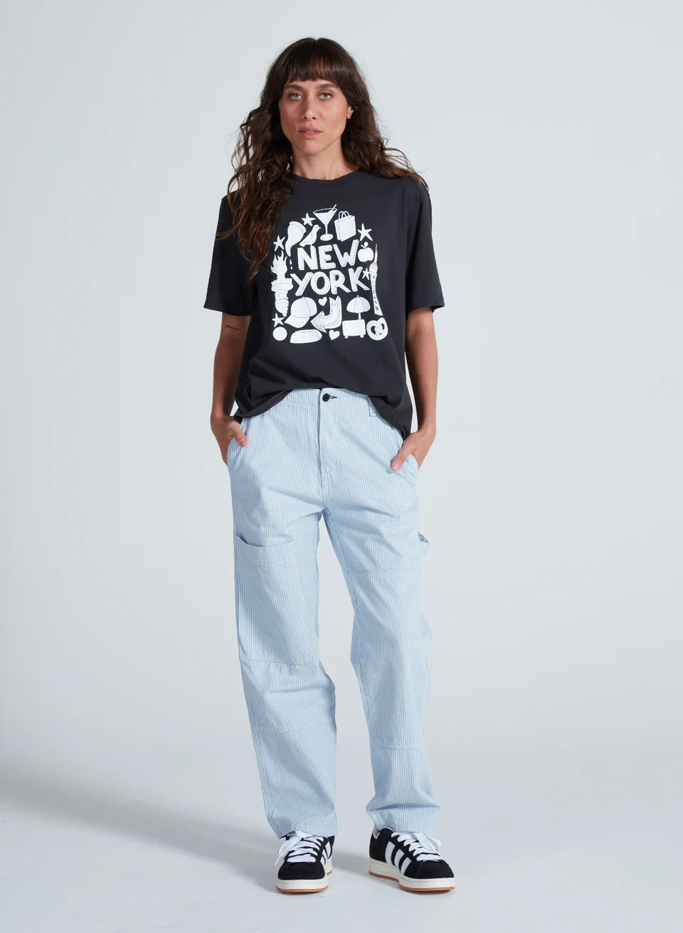 ASKK NY Blue Stripe Carpenter Pants