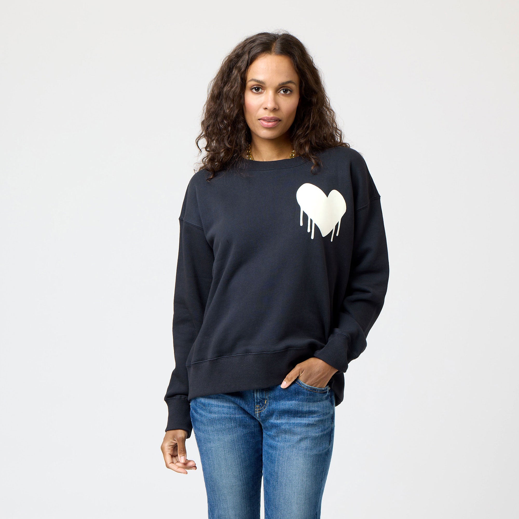 Kerri Rosenthal Ex-Boyfriend Drippy Heart Sweater