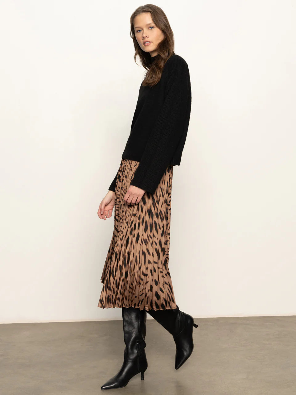 Sanctuary Pleated Midi Skirt