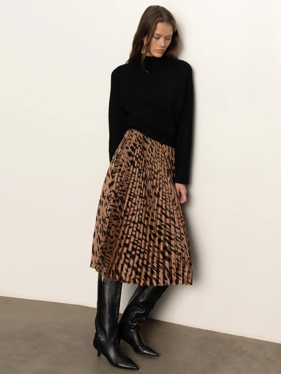 Sanctuary Pleated Midi Skirt