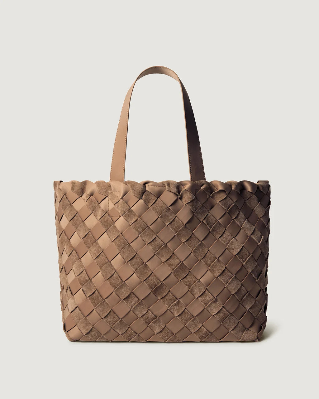 Naghedi Como Shopper Tote Striped Suede