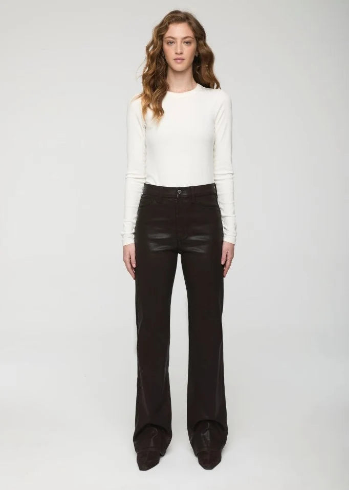 Pistola Evie High Rise Slim Boot Pant Coated Mocha