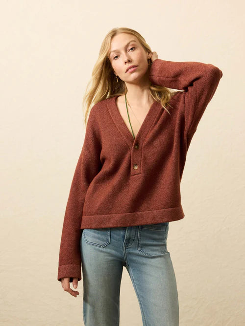 Faherty Jackson V Neck Popover