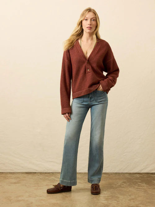 Faherty Jackson V Neck Popover