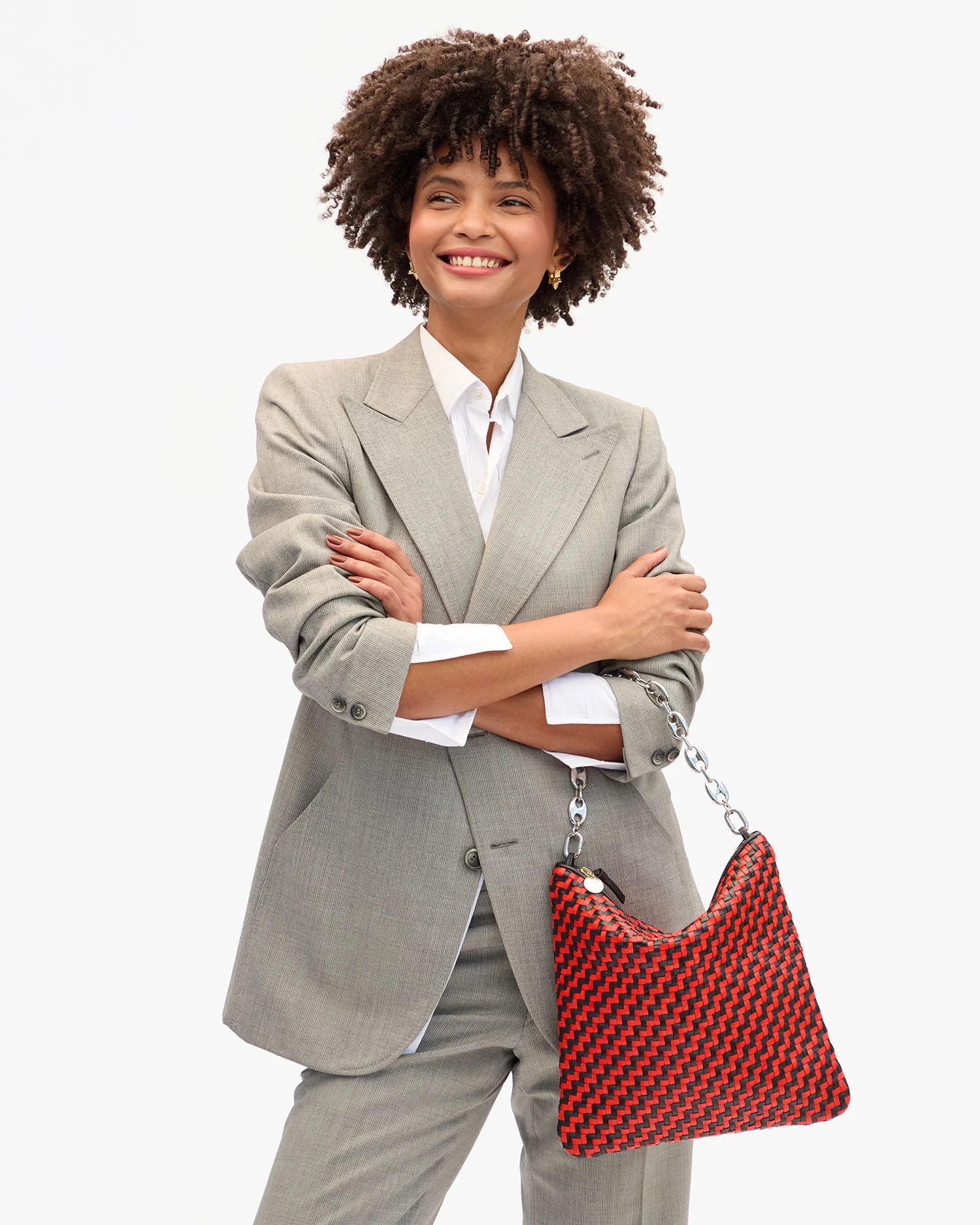 Clare V Grande Shortie Strap - Mariner Chain