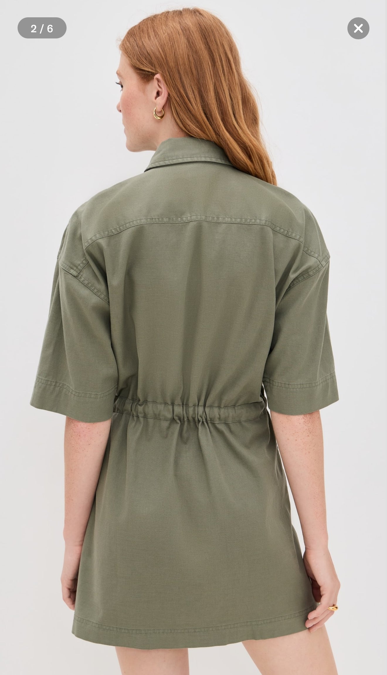 Faherty Utility Mini Shirtdress