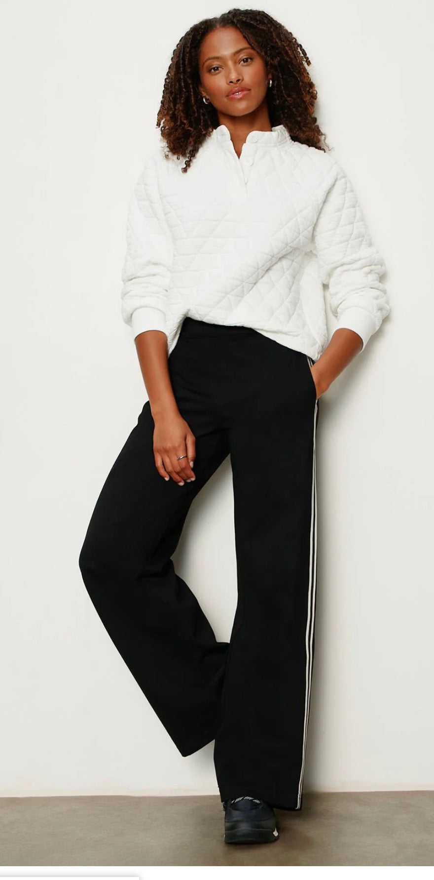 Sanctuary Quilted Button Up Popover