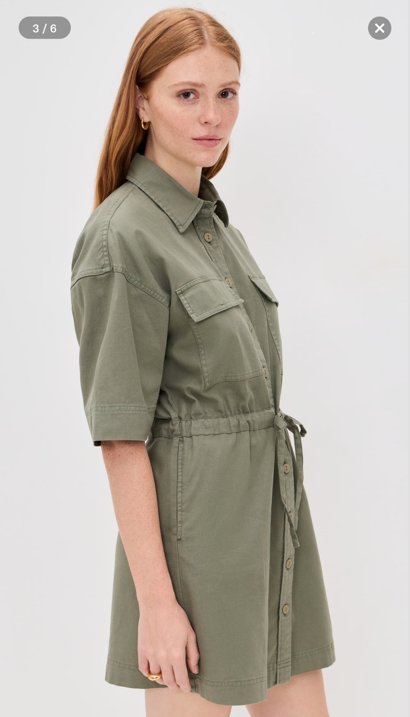 Faherty Utility Mini Shirtdress
