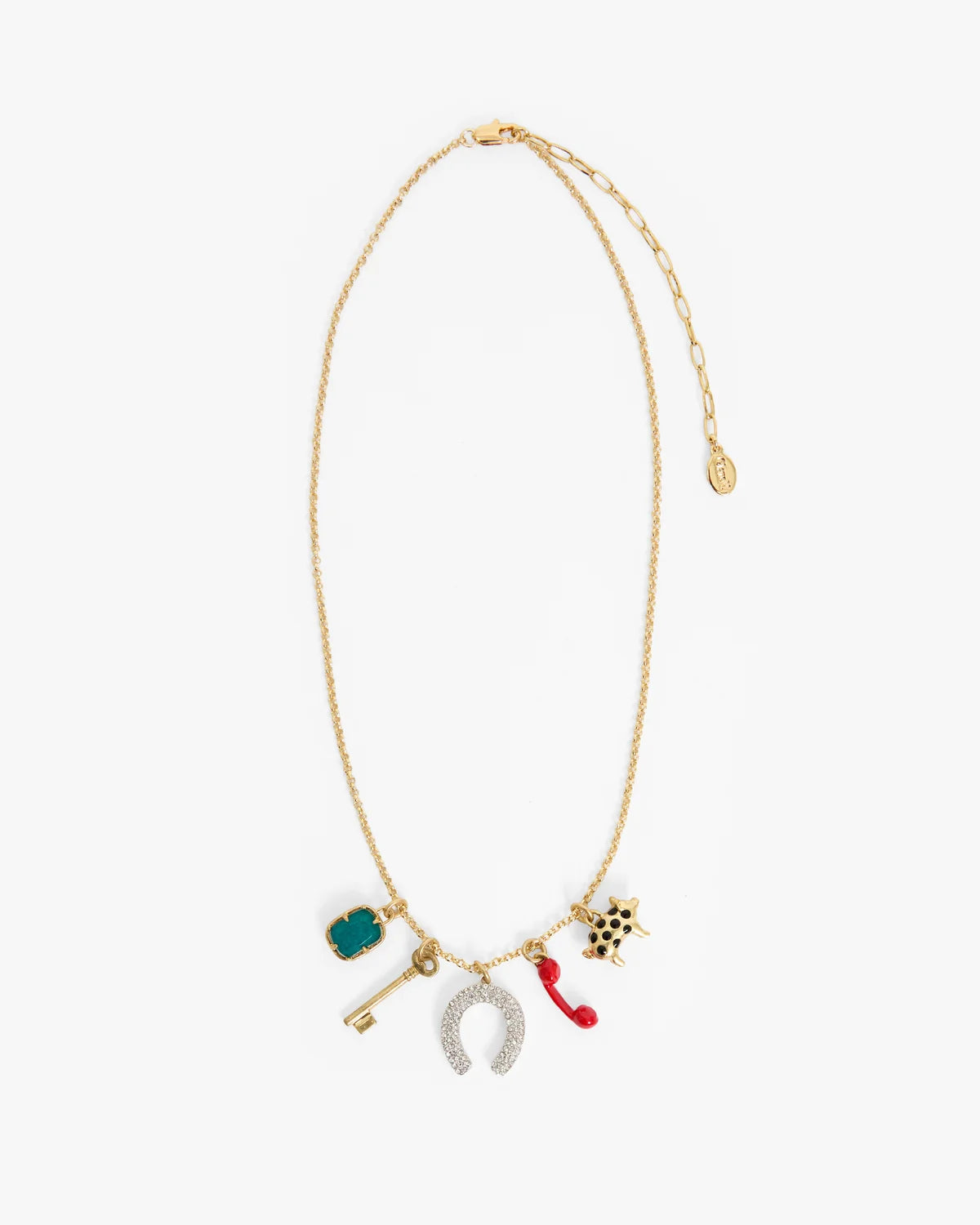 Clare V Gigi Charm Bracelet Necklace