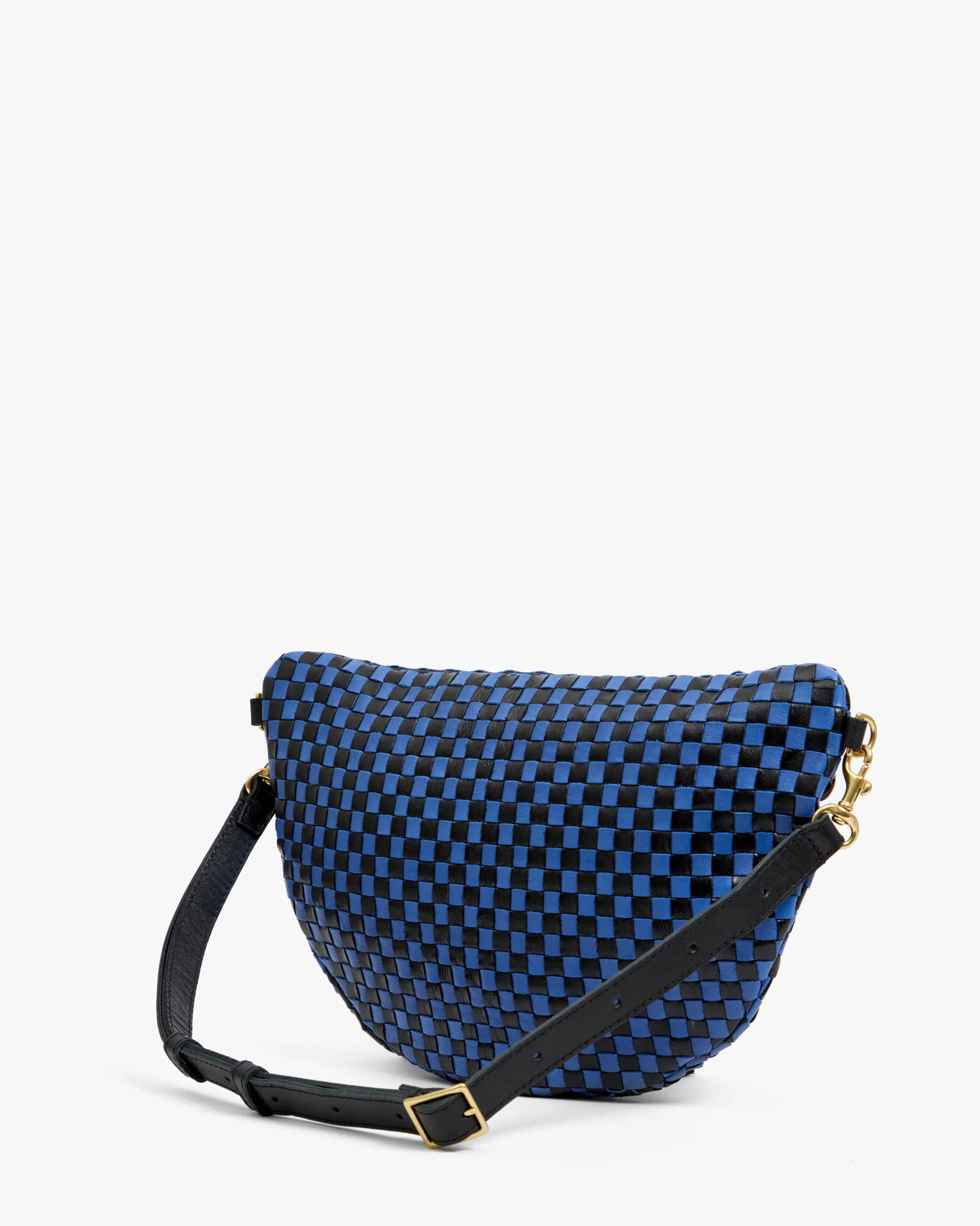 Clare V Grande Fanny Woven Checker