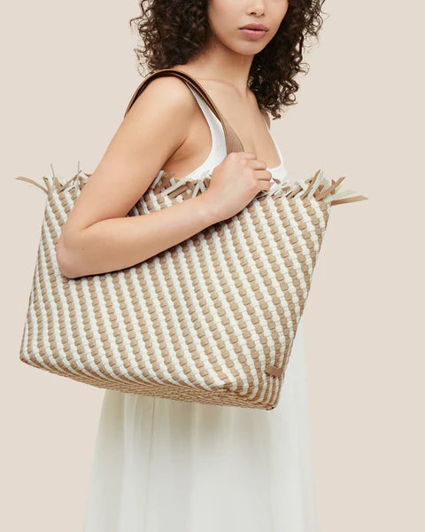 環境に配慮したブランド★NAGHEDI★Havana Large Tote Striped Naghedi Havana Large Tote Striped