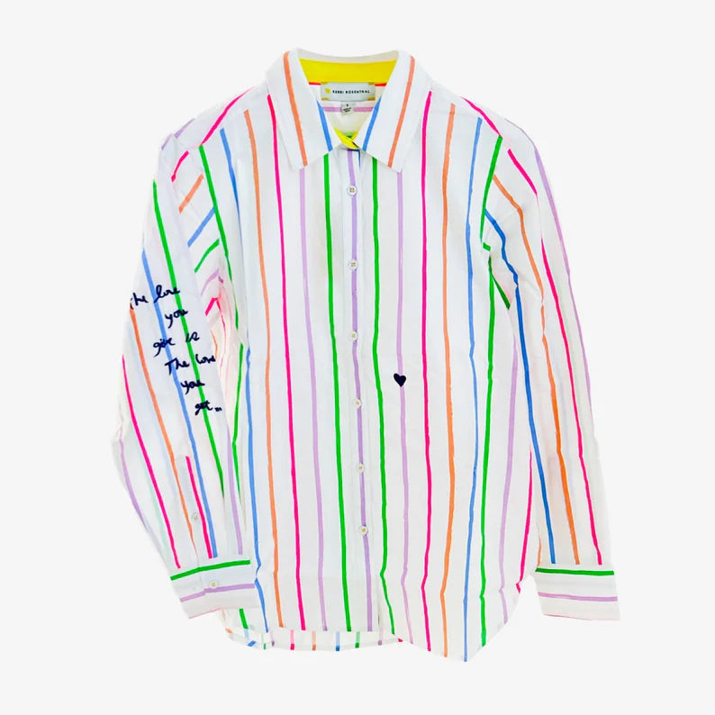 Kerri Rosenthal Mia Multi Stripe Shirt