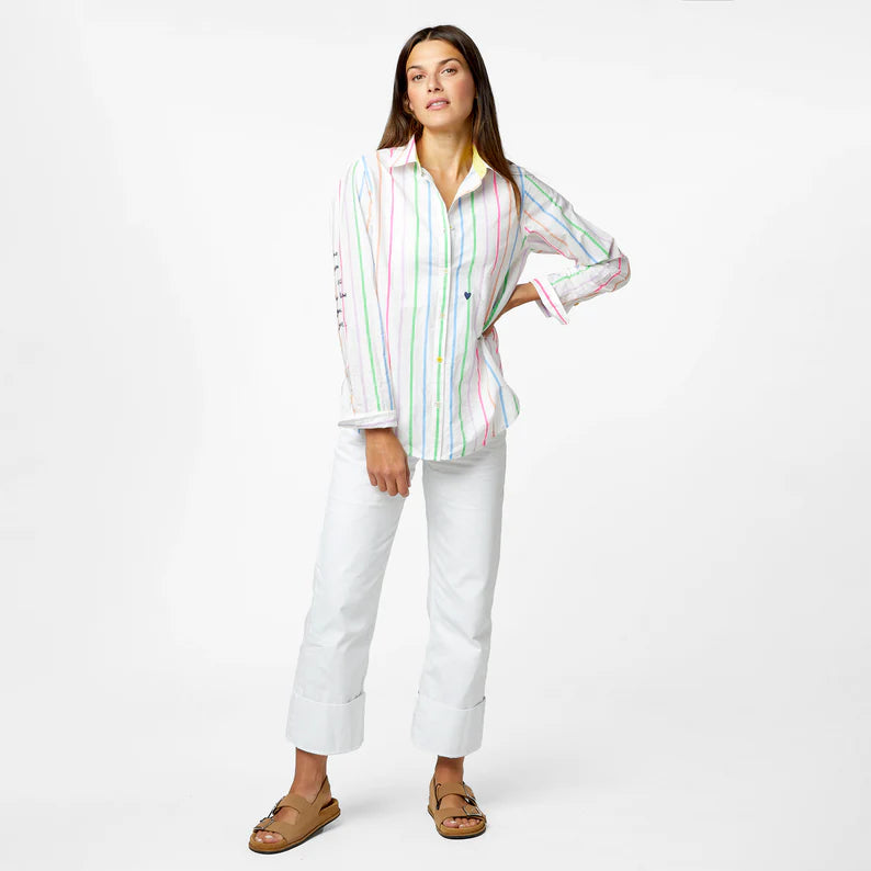 Kerri Rosenthal Mia Multi Stripe Shirt