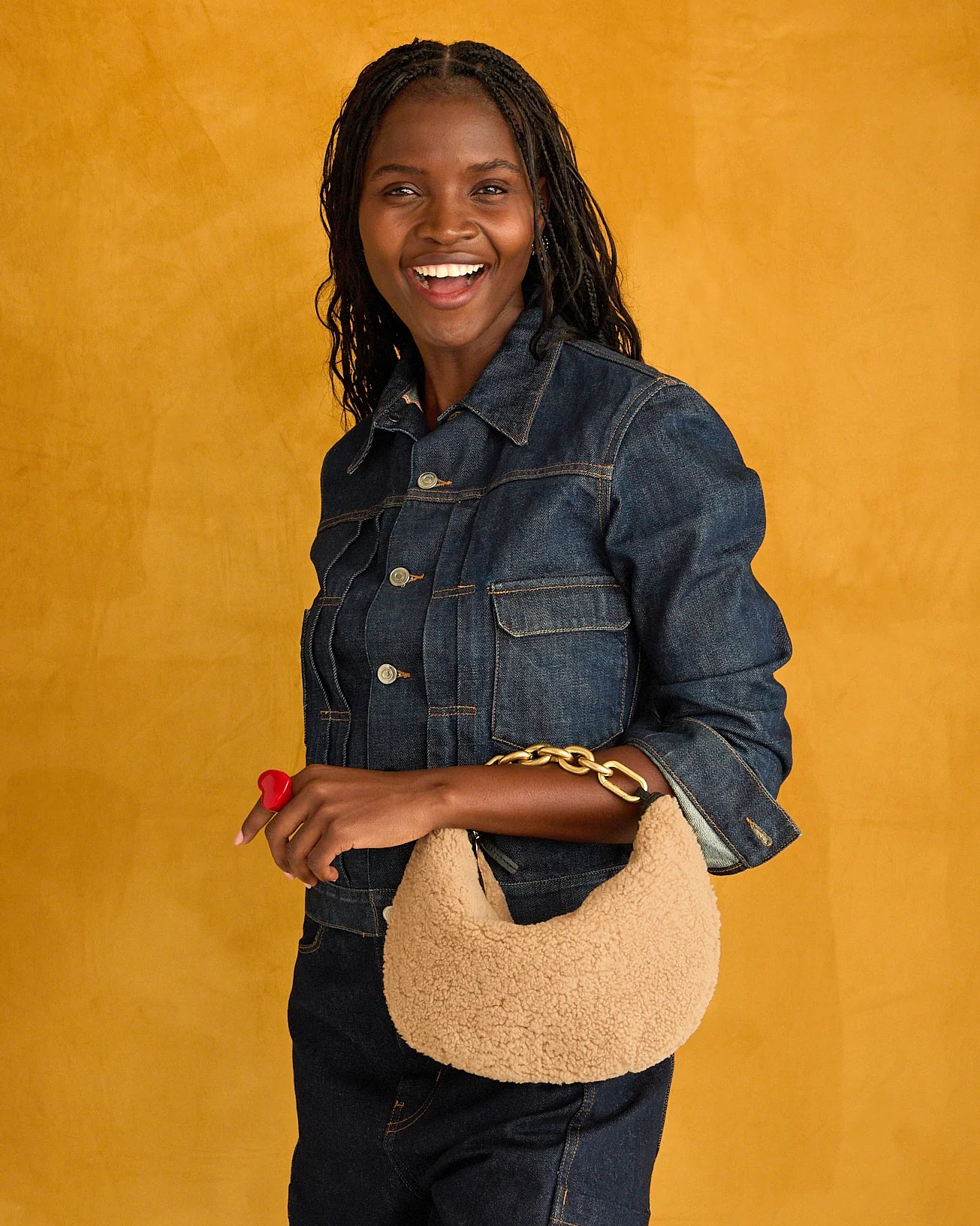 Clare V Lune Shearling