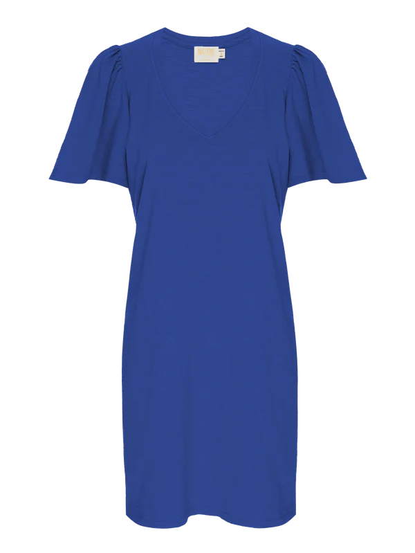 Nation LTD Mallory Flutter Slv Dress, Cobalt