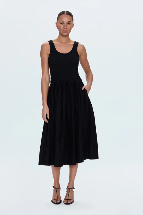 Pistola Alessia Smocked Drop Waist Dress