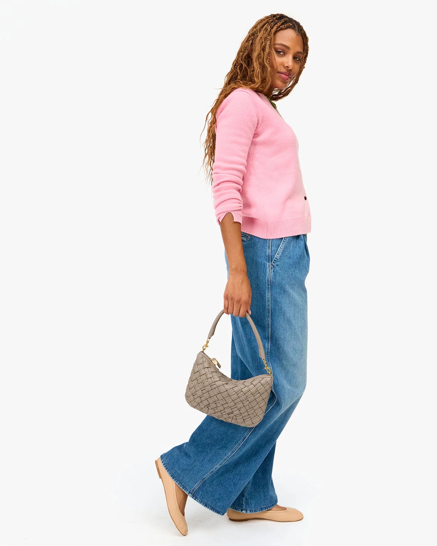 Clare V Petit Moyen Messenger - Puffy Woven