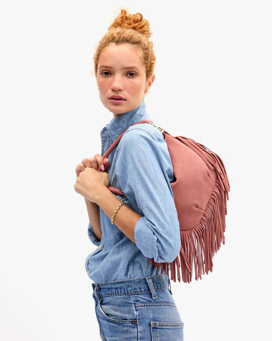 Clare V Petit Moyen Messenger - Suede Fringe