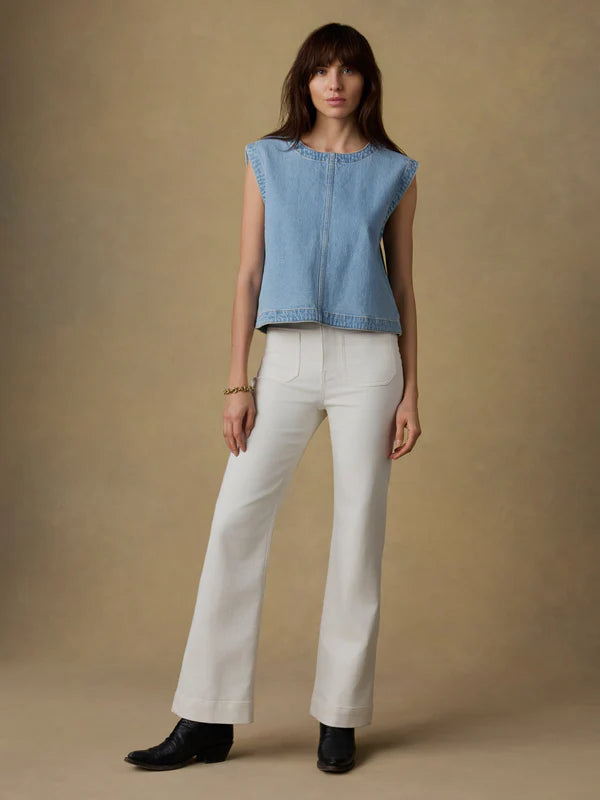 Faherty Solstice Denim Shell Top