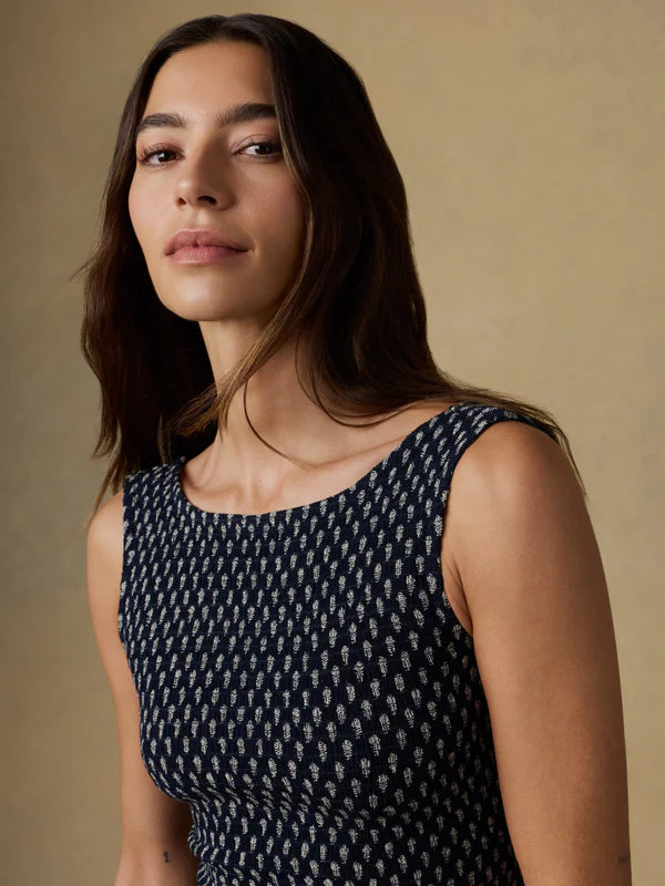 Faherty Sophia Smocked Top