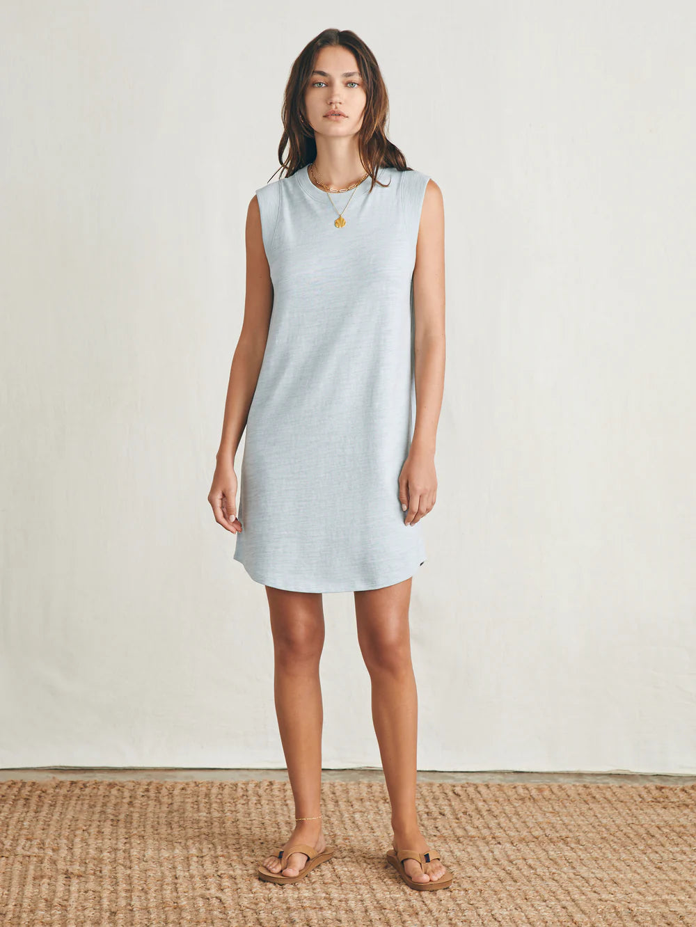 Faherty Sunwashed Slub Muscle Dress