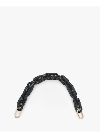 Clare V Shortie Strap, black resin