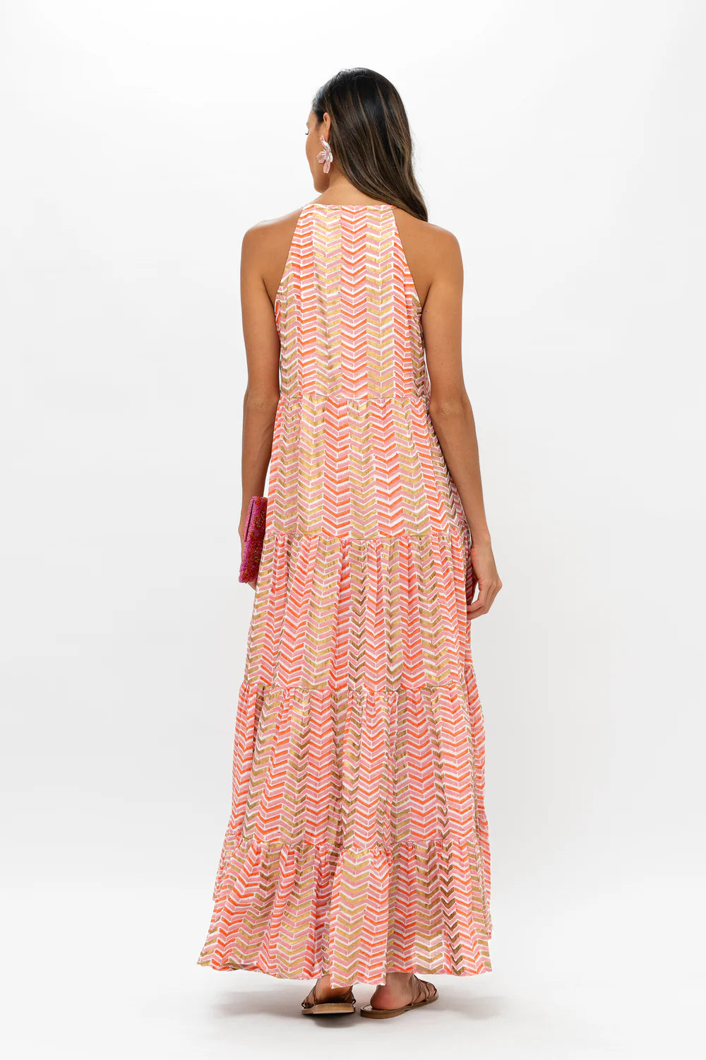 Oliphant Long Tiered Tassel Dress