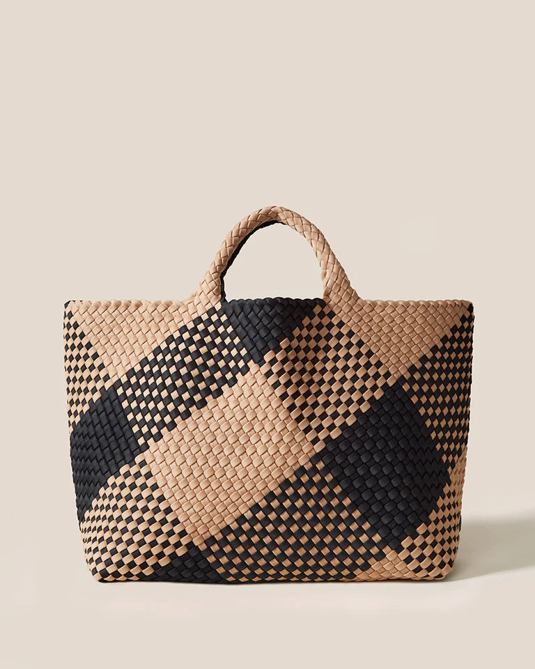 Naghedi St Barths Large Tote Plaid, Cabana