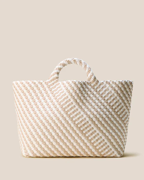 Naghedi St Barths Large Tote Striped Geo