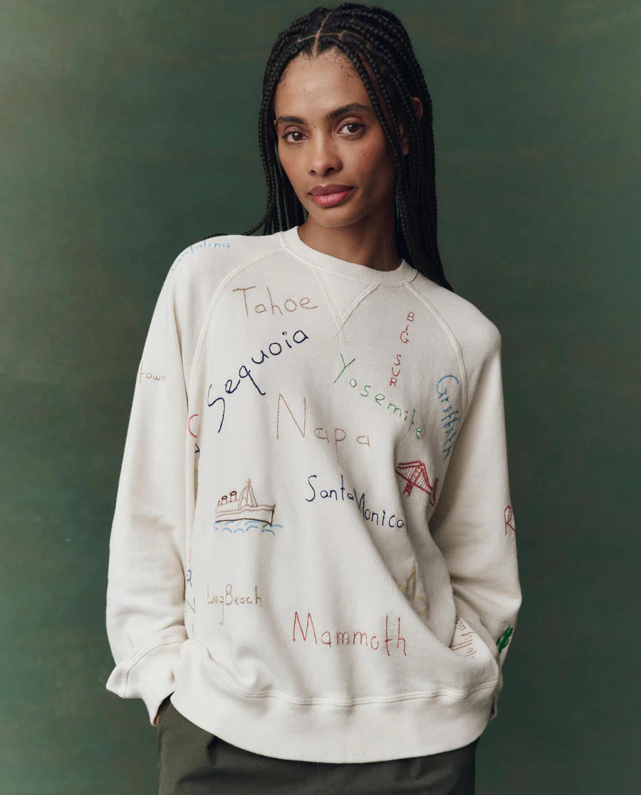 The Great. The Slouch Sweatshirt with Golden State Embroidery