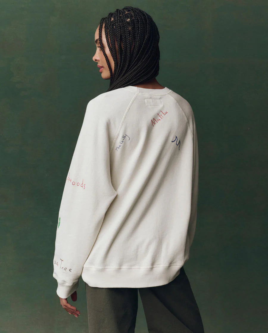 The Great. The Slouch Sweatshirt with Golden State Embroidery